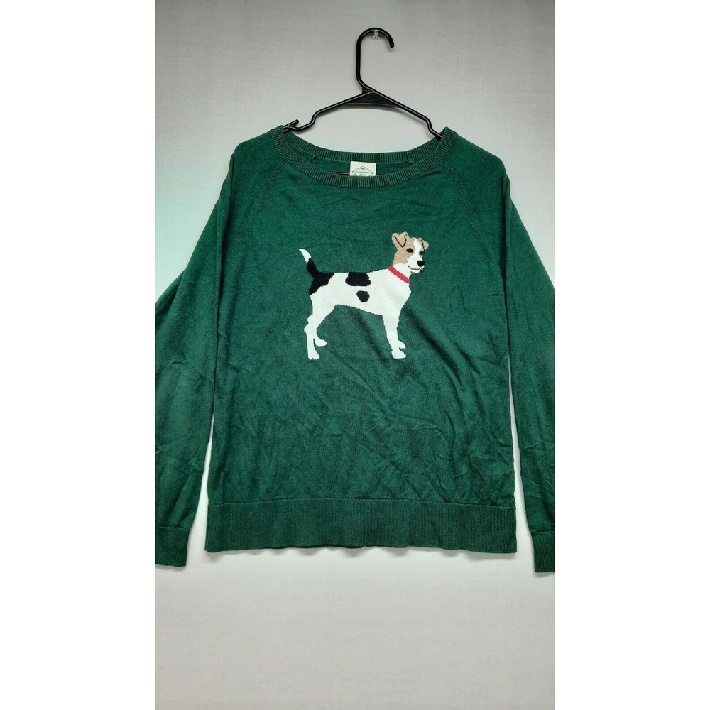 St Johns Bay Sweater Mens Large Pullover Crewneck Green